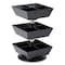 Mind Reader Anchor 3-Tier 12-Compartment Tea and Condiment Carousel Countertop Organizer, 6.75x6.75x11.5, Black TEASWIV3T-BLK - alternate 1